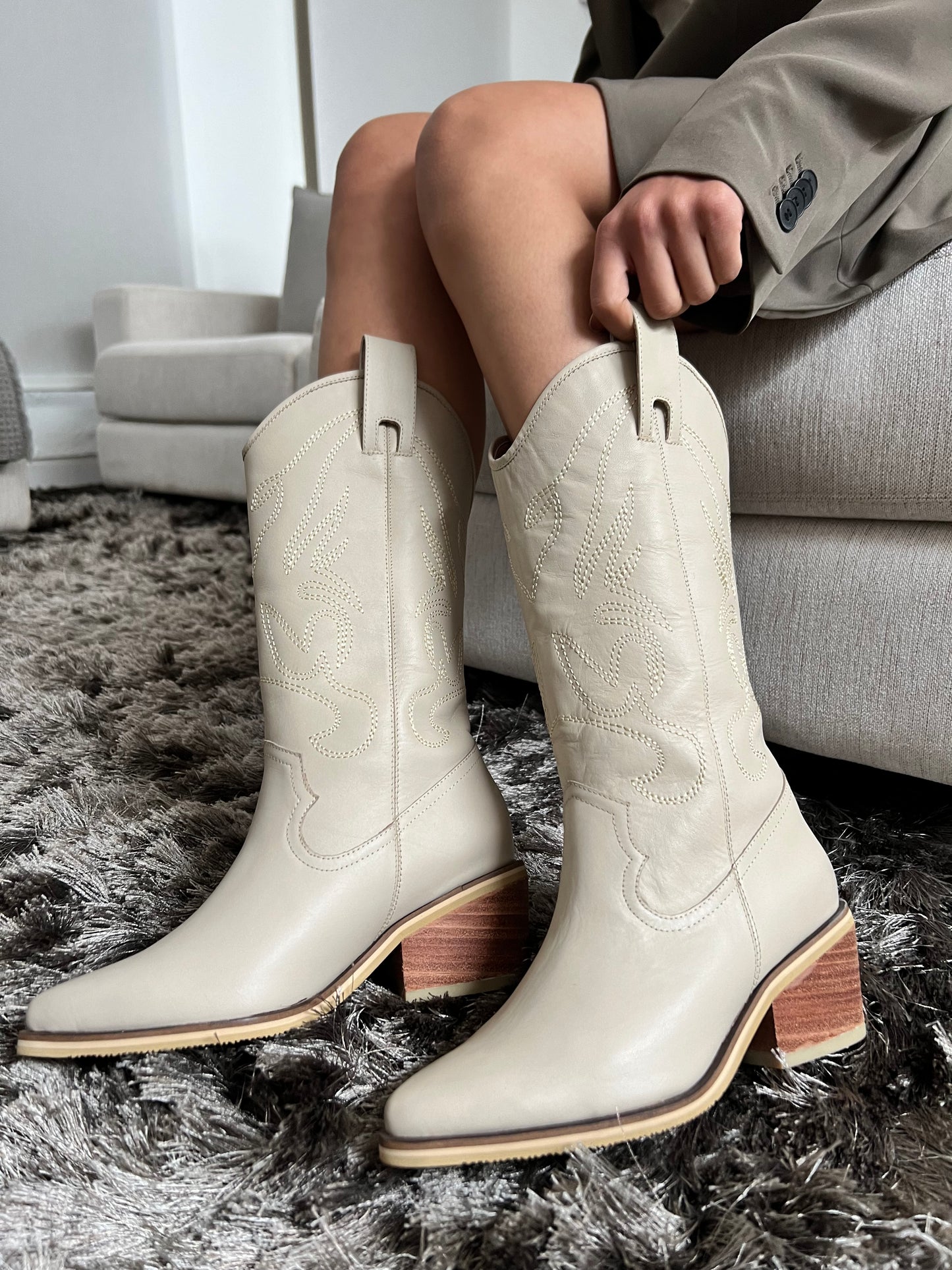 Botas Cowboy White