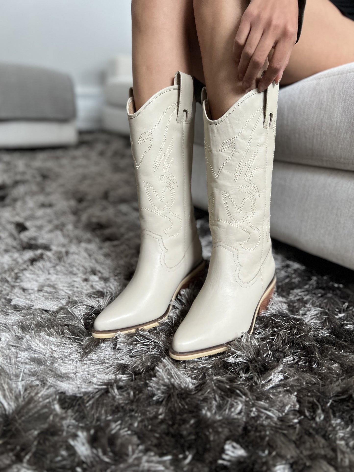 Botas Cowboy White